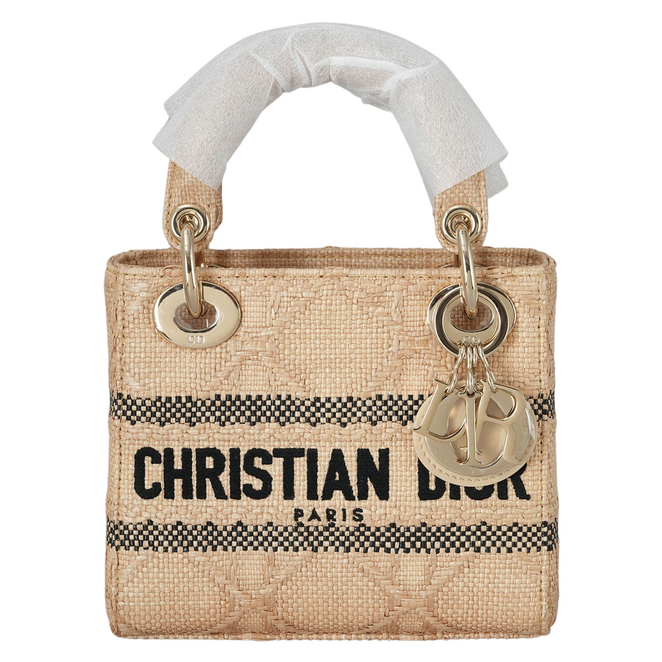 CHRISTIAN DIOR(USED)크리스찬디올 레이디 D LITE 미니 라피아